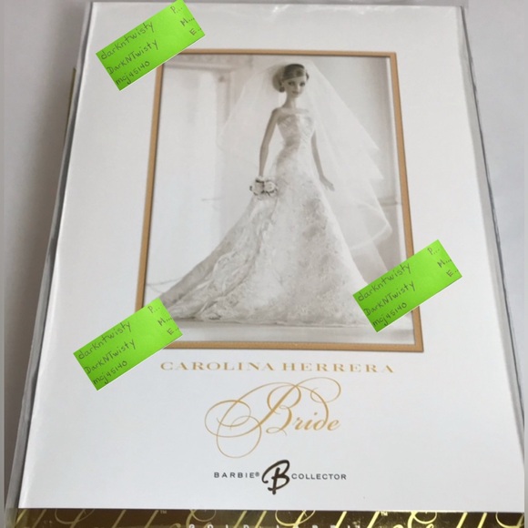 Carolina Herrera Gold Label Barbie NRFB BNIB MIB PRICE VERY FIRM!! - Picture 7 of 8